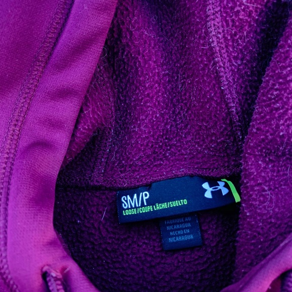Under Armour Burgundy Athletic Hoodie - Picture 5 of 5